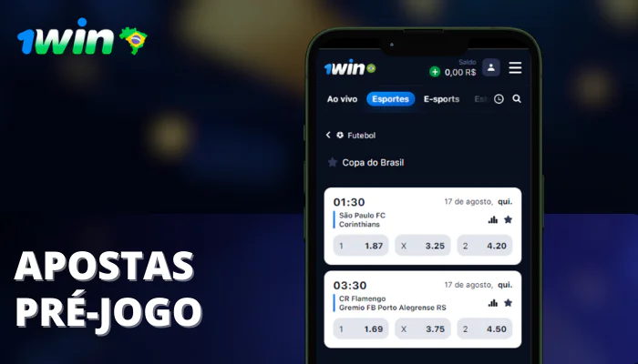 1win Apostas pré-jogo
