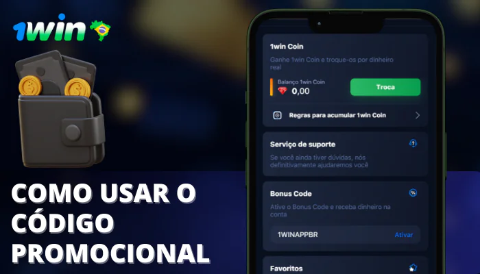 Como usar o código promocional Cassino 1win