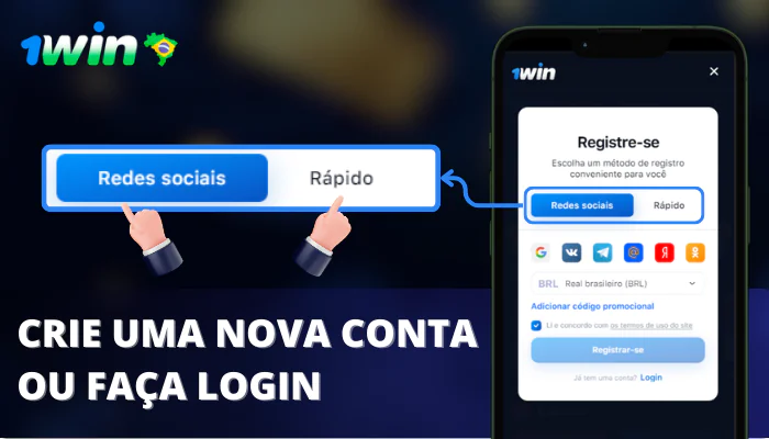 Etapa 2 apostas Crie uma nova conta ou faça login se já tiver uma