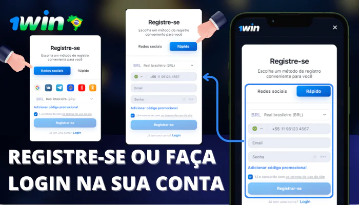 Etapa 2 payments Registre-se ou faça login na sua conta
