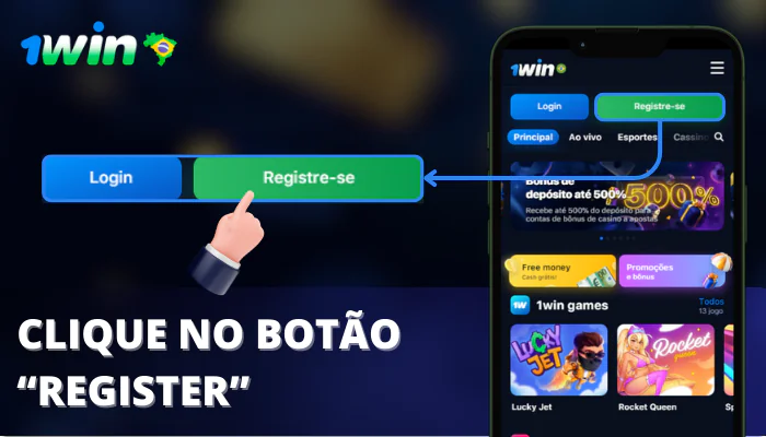Etapa 2 registration Inicie o app. Clique no botão “Register” (Registrar) localizado na tela principal