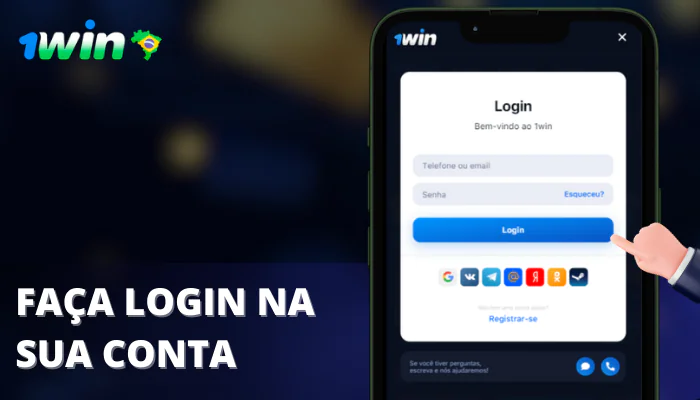 Etapa 2 retirada Faça login na sua conta