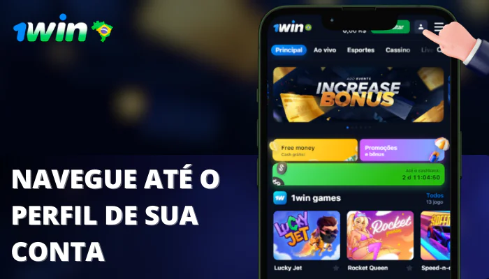 Etapa 3 retirada Navegue até o perfil de sua conta