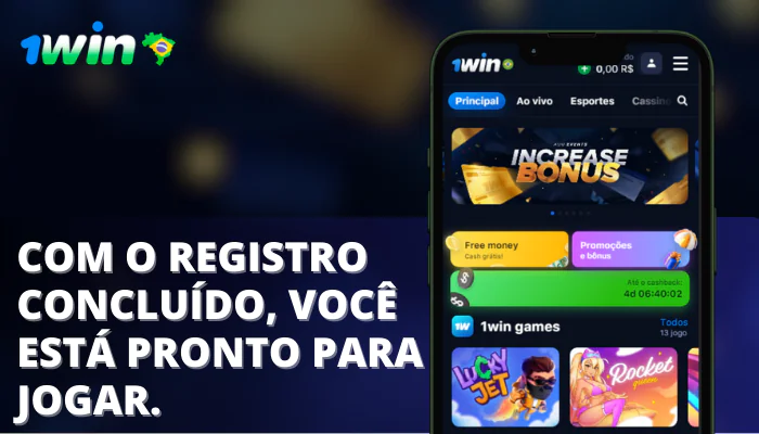 Etapa 6 bonuscode Com o registro concluído, você está pronto para jogar