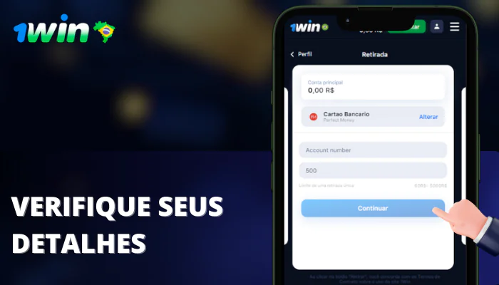 Etapa 7 retirada Verifique seus detalhes e certifique-se de que estejam corretos