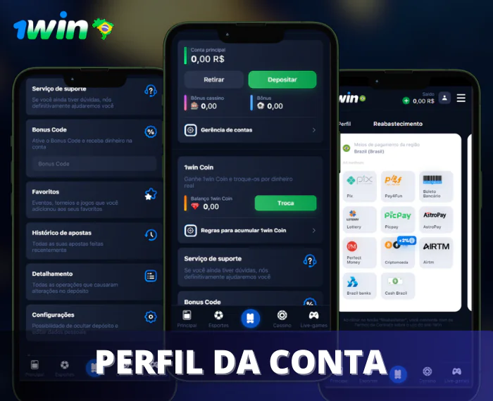 Perfil da conta 1win app