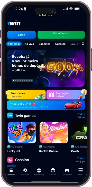 Capturas de tela 1WIN